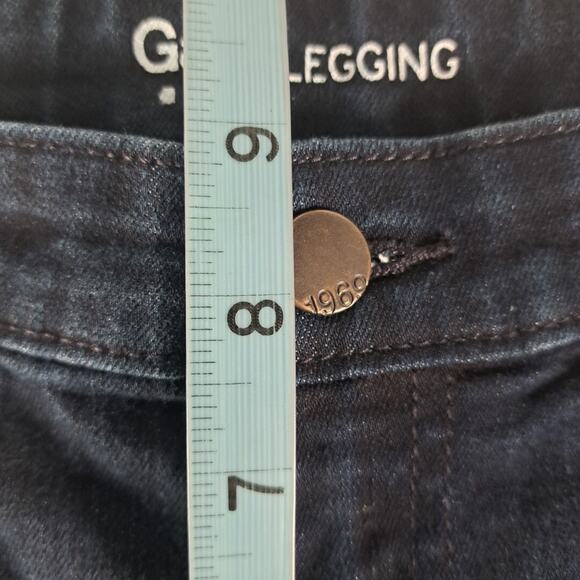 Gap Legging Jeans Womens 8/29 Blue Rinse Stretch Denim Jegging Slim Pants Cuffed - Picture 11 of 15